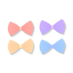Vector set of bow ties. vector icon