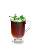 Seasonal aroma tea cup isolated on white background