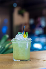 Cocktail on the table. Bar, Restaurant