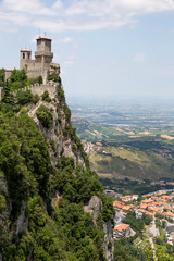 Rocca della Guaita, the most ancient fortress of San Marino, Italy