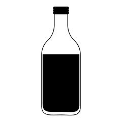 Milk bottle isolated vector illustration graphic design
