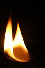 Teelicht/Kerze mit Flammen 