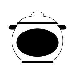 Kitchen pot isolated vector illustration graphic design