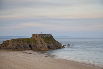 Der Strand von Tenby in Wales