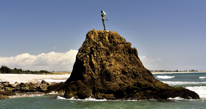 Harbour Entrance to Whakatane in the Bay of Plenty, New Zealand