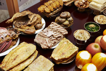 Traditional Korean New Year food 