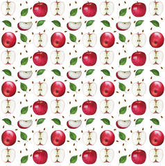 Apple watercolor pattern