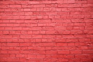 Red color brick wall texture