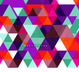 Fototapeta premium Multicolored triangles abstract background, mosaic tiles concept