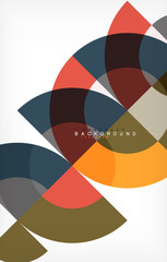 Obraz premium Minimal circle abstract background design, multicolored template for business or technology presentation or web brochure cover layout, wallpaper