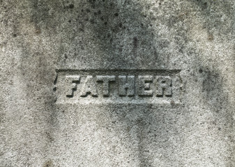 Father Inscription on a Grave Stone