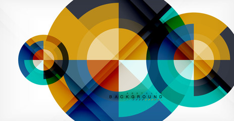 Obraz premium Wektorowy okręgu abstrakta tło