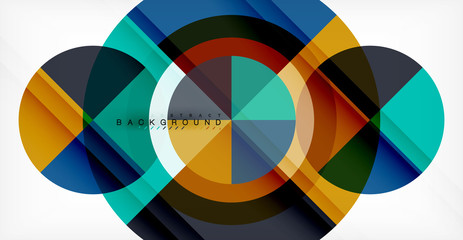 Obraz premium Wektorowy okręgu abstrakta tło