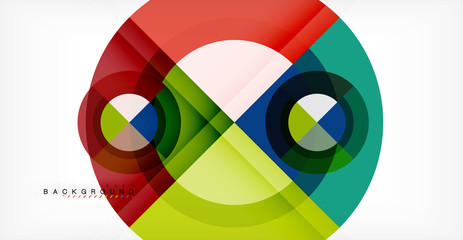 Vector circle abstract background