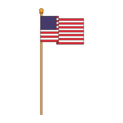 USA flag symbol vector illustration graphic design
