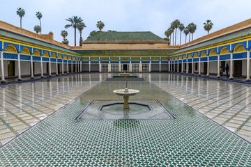 Fountain in El Badi Palace, Marrakech, Morocco