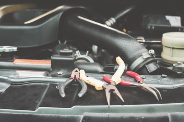 mechanic in repairing car and check the engine daily before use.