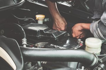 mechanic in repairing car and check the engine daily before use.