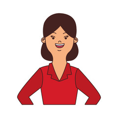 Executive business woman cartoon vector illustration graphic design