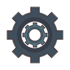 Gear machinery piece vector illustration graphic design