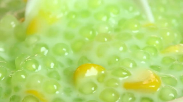 Sago with coconut milk , Thai dessert