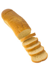 Sliced baguette bread
