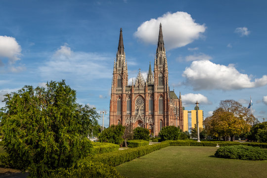 La Plata Cathedral and Plaza Moreno - La Plata, Buenos Aires Province, Argentina