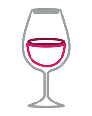 wine cup beverage icon vector illustration design