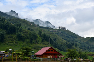 Fototapeta na wymiar Natural view of sapa village