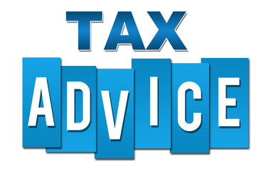Tax Advice Professional Blue 