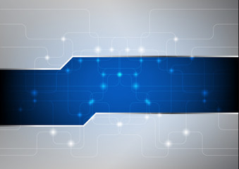 Abstract innovation technology and digital hi tech background, vector illustration