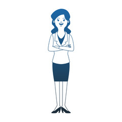 Executive business woman cartoon vector illustration graphic design