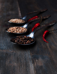 Spices, chili powder.