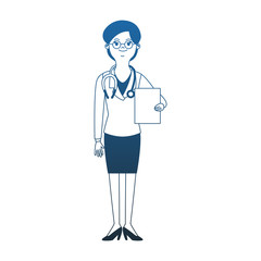 Woman doctor cartoon vector illustration graphic design