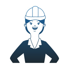 woman engineer cartoon vector illustration graphic design