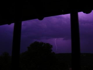 Lightning in the horizon, summer storm