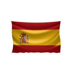 Fototapeta premium spain flag, vector illustration on a white background