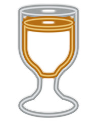 wine cup beverage icon vector illustration design