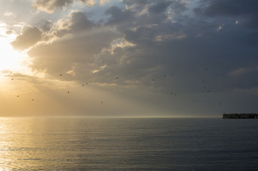 Sunrises and clouds.