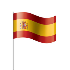spain flag, vector illustration on a white background