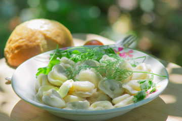 pelmeni a Russian dish