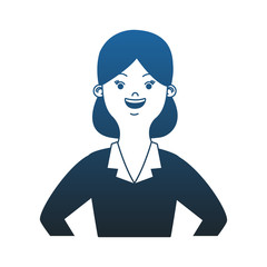 Executive business woman cartoon vector illustration graphic design