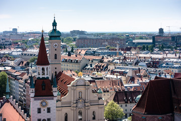 Panorama View of Munich from the top