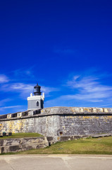 Fototapeta na wymiar Castillo San Felipe del Morro in Old San Juan, Puerto Rico