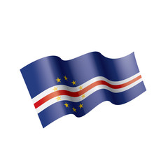 Cape Verde flag, vector illustration on a white background