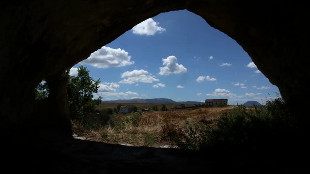 Morgia of Pietravalle in Molise cenozoic Morge park