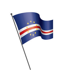 Cape Verde flag, vector illustration on a white background