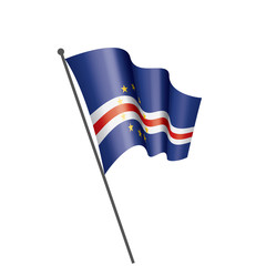 Cape Verde flag, vector illustration on a white background
