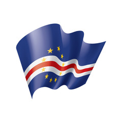 Cape Verde flag, vector illustration on a white background