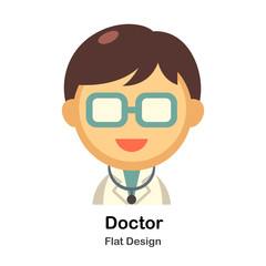 Doctor Flat Illustration